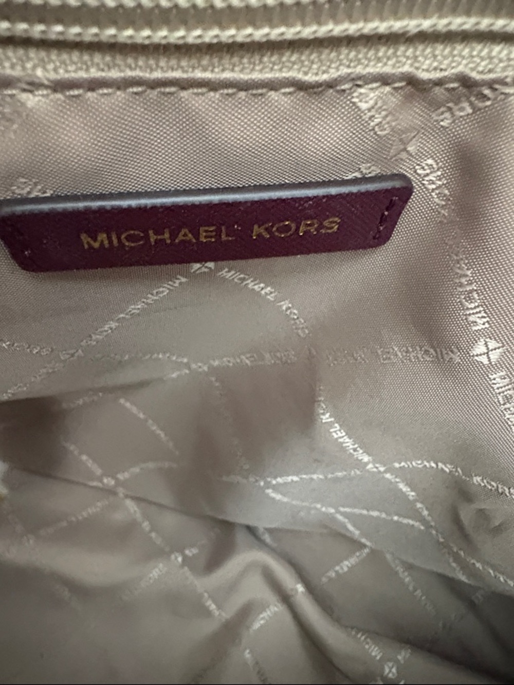 Michael Kors Deep Plum Saffiano Tote with Matching Wristlet - Picture 9 of 13